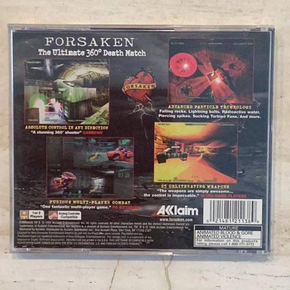 Forsaken PlayStation Game CIB PS1